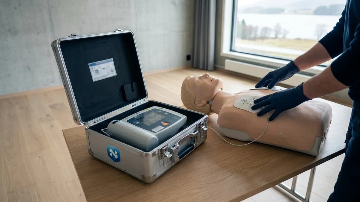 Illustrasjon for kurset Førstehjelp med hjertestarter (DHLR)